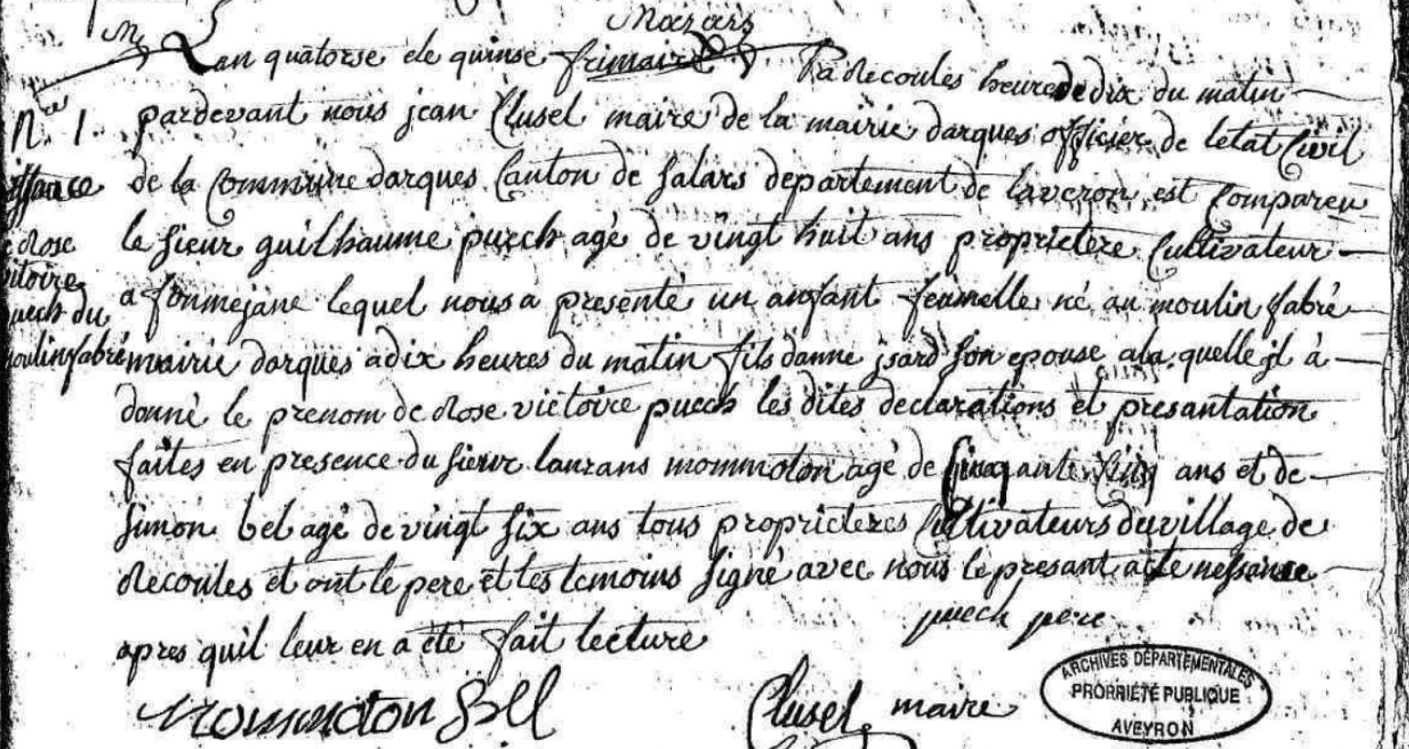 Naissance Puech Rose Victoire 06-12-1805.jpg